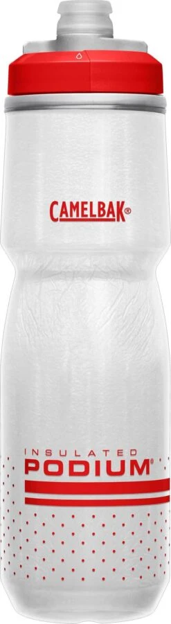 Camelbak Podium Chill Insulated Bottle - 24 Oz|-|Bouteille Isolée Podium Chill - 24 Onces -Drinkware Shop cmb c 1873503071 fiery red white