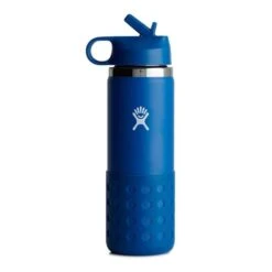 Hydro Flask Wide Straw Lid Thermos Bottle 591 Ml Dark Blue Kids