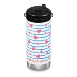Klean Kanteen Insulated TKWide Twist Cap 2.0 355 Ml Thermos Bottle White Blue Pink