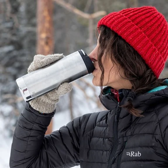 Klean Kanteen Insulated TKWide Coffee Cap 473 Ml Stainless Steel Thermos Bottle Black 2 Klean Kanteen Insulated TKWide Coffee Cap 473 Ml Stainless Steel Thermos Bottle Black - Image 2