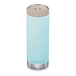 Klean Kanteen Insulated TKWide Coffee Cap 473 Ml Thermos Bottle Blue White