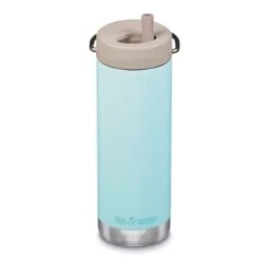Klean Kanteen Insulated TKWide Twist Cap 473 Ml Thermos Bottle Blue White