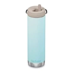 Klean Kanteen Insulated TKWide Twist Cap 592 Ml Thermos Bottle Blue White